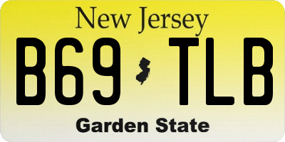 NJ license plate B69TLB