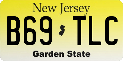 NJ license plate B69TLC