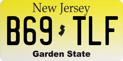NJ license plate B69TLF