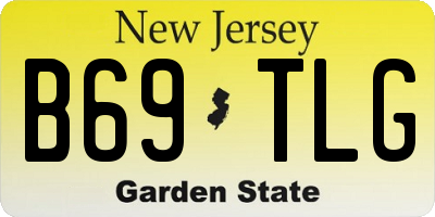 NJ license plate B69TLG