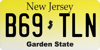 NJ license plate B69TLN