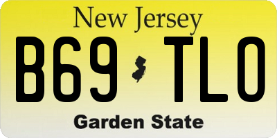NJ license plate B69TLO