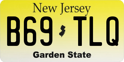NJ license plate B69TLQ