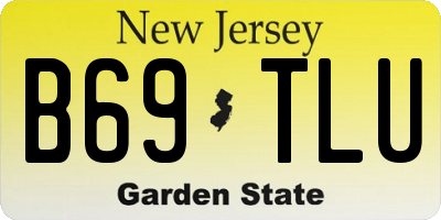 NJ license plate B69TLU