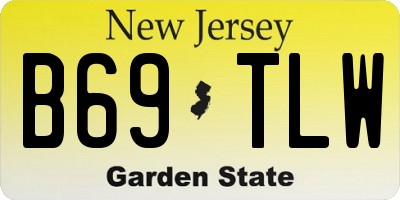 NJ license plate B69TLW