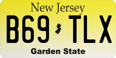 NJ license plate B69TLX