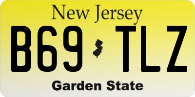 NJ license plate B69TLZ