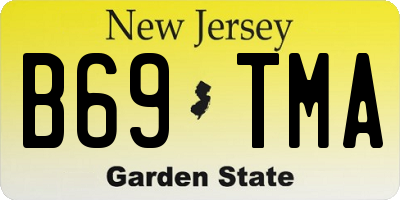 NJ license plate B69TMA