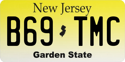 NJ license plate B69TMC