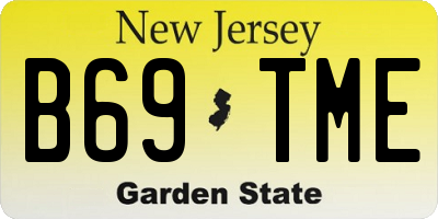 NJ license plate B69TME
