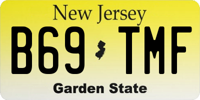 NJ license plate B69TMF