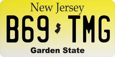 NJ license plate B69TMG