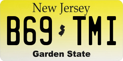 NJ license plate B69TMI