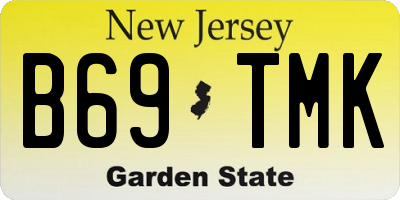 NJ license plate B69TMK