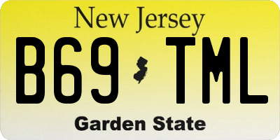 NJ license plate B69TML