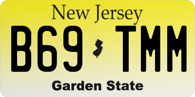 NJ license plate B69TMM