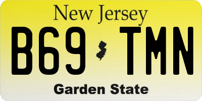 NJ license plate B69TMN