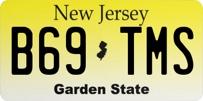 NJ license plate B69TMS