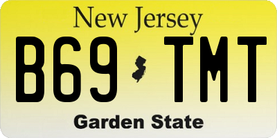NJ license plate B69TMT
