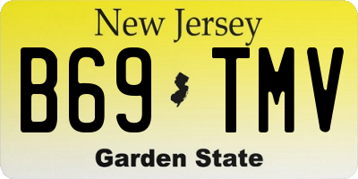 NJ license plate B69TMV