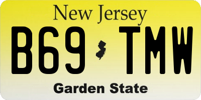 NJ license plate B69TMW