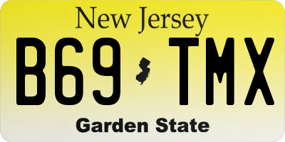 NJ license plate B69TMX