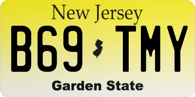 NJ license plate B69TMY