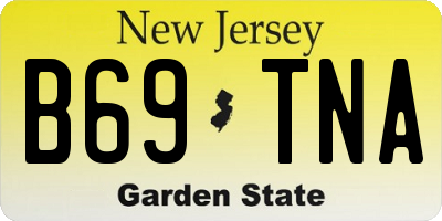 NJ license plate B69TNA