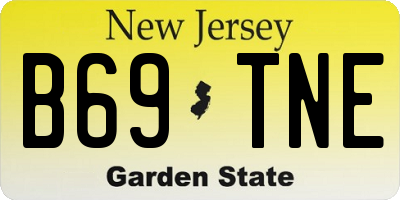 NJ license plate B69TNE