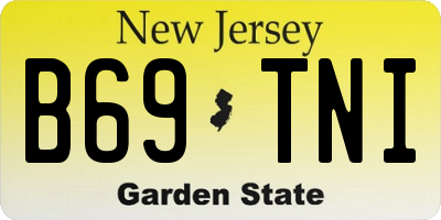 NJ license plate B69TNI