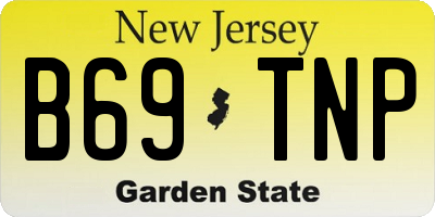 NJ license plate B69TNP