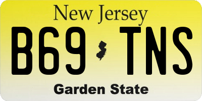 NJ license plate B69TNS
