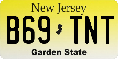 NJ license plate B69TNT