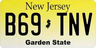 NJ license plate B69TNV