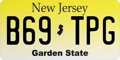 NJ license plate B69TPG
