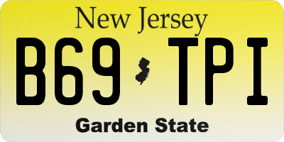 NJ license plate B69TPI