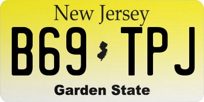 NJ license plate B69TPJ