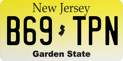 NJ license plate B69TPN