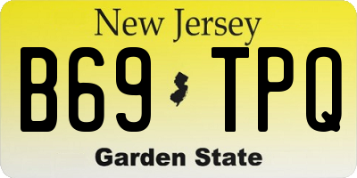 NJ license plate B69TPQ