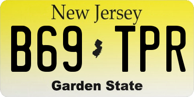 NJ license plate B69TPR