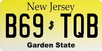 NJ license plate B69TQB