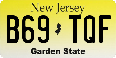 NJ license plate B69TQF