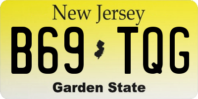 NJ license plate B69TQG