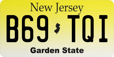 NJ license plate B69TQI