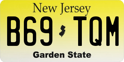 NJ license plate B69TQM