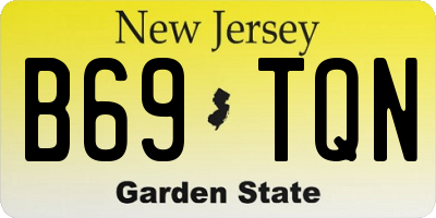 NJ license plate B69TQN