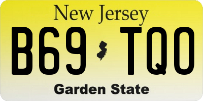 NJ license plate B69TQO