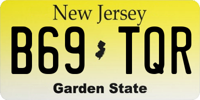 NJ license plate B69TQR