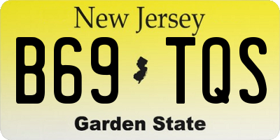 NJ license plate B69TQS