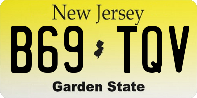 NJ license plate B69TQV